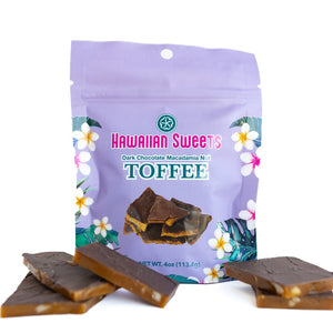 Dark Chocolate Macadamia Nut Toffee