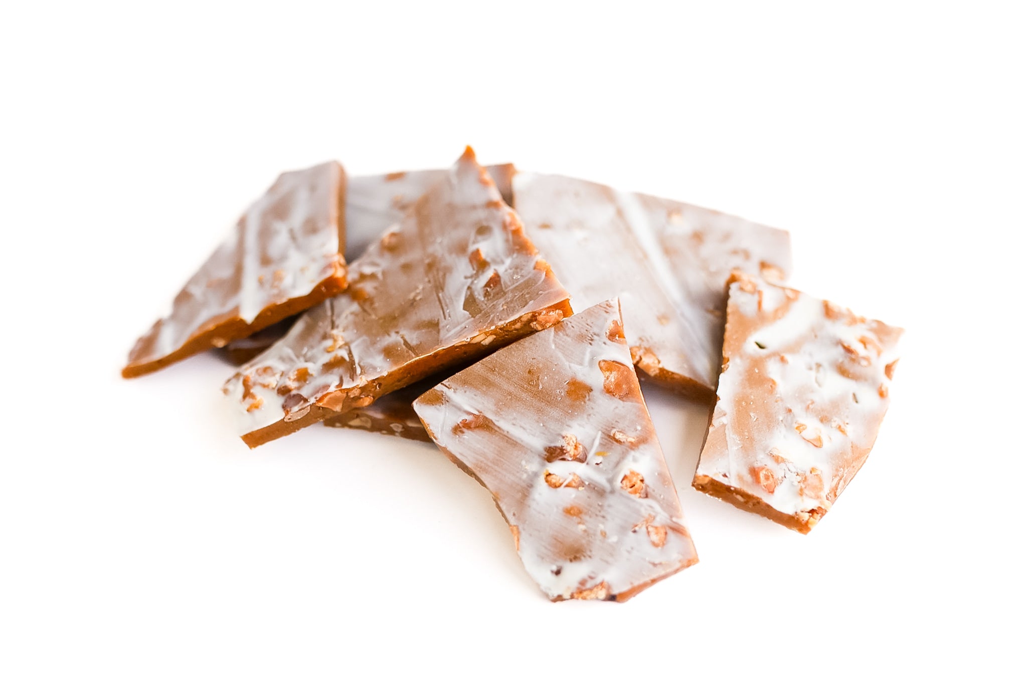 White Chocolate Macadamia Nut Brittle