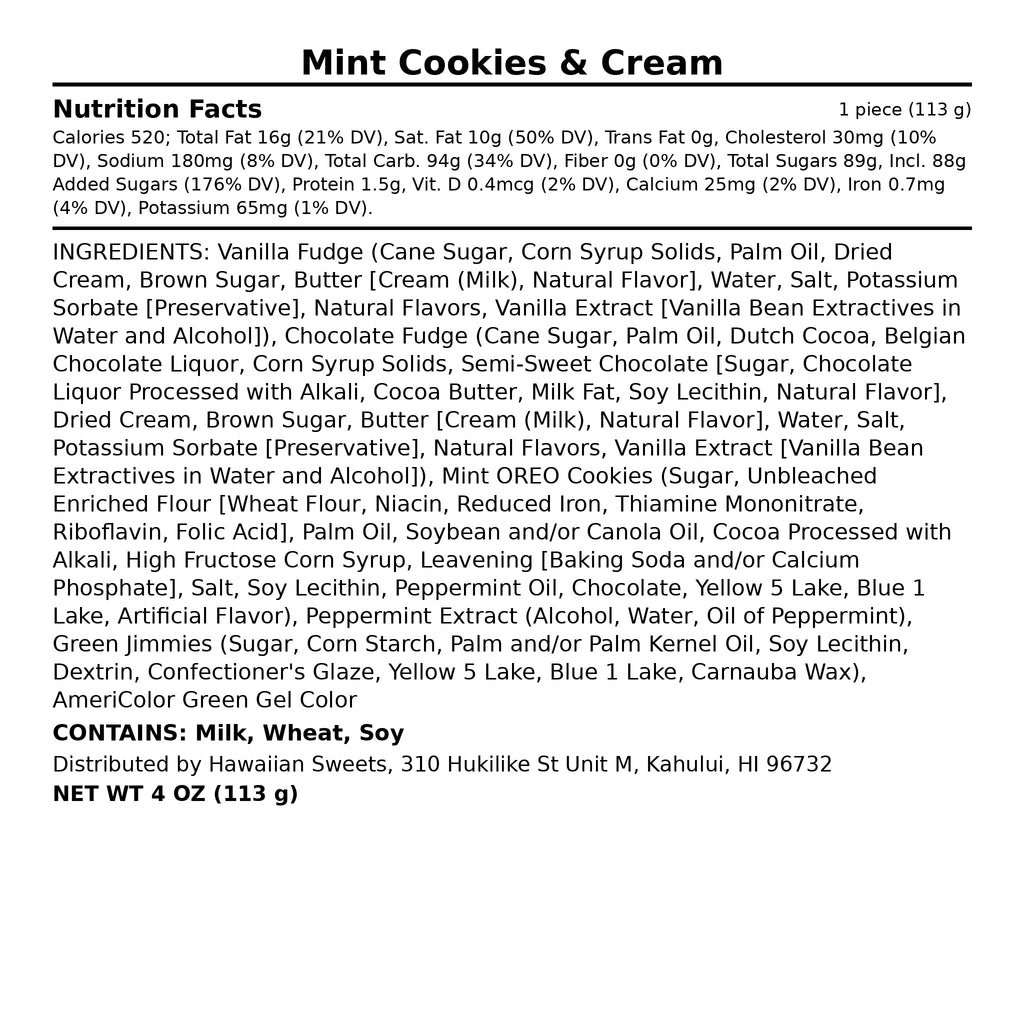Mint Cookies & Cream Fudge