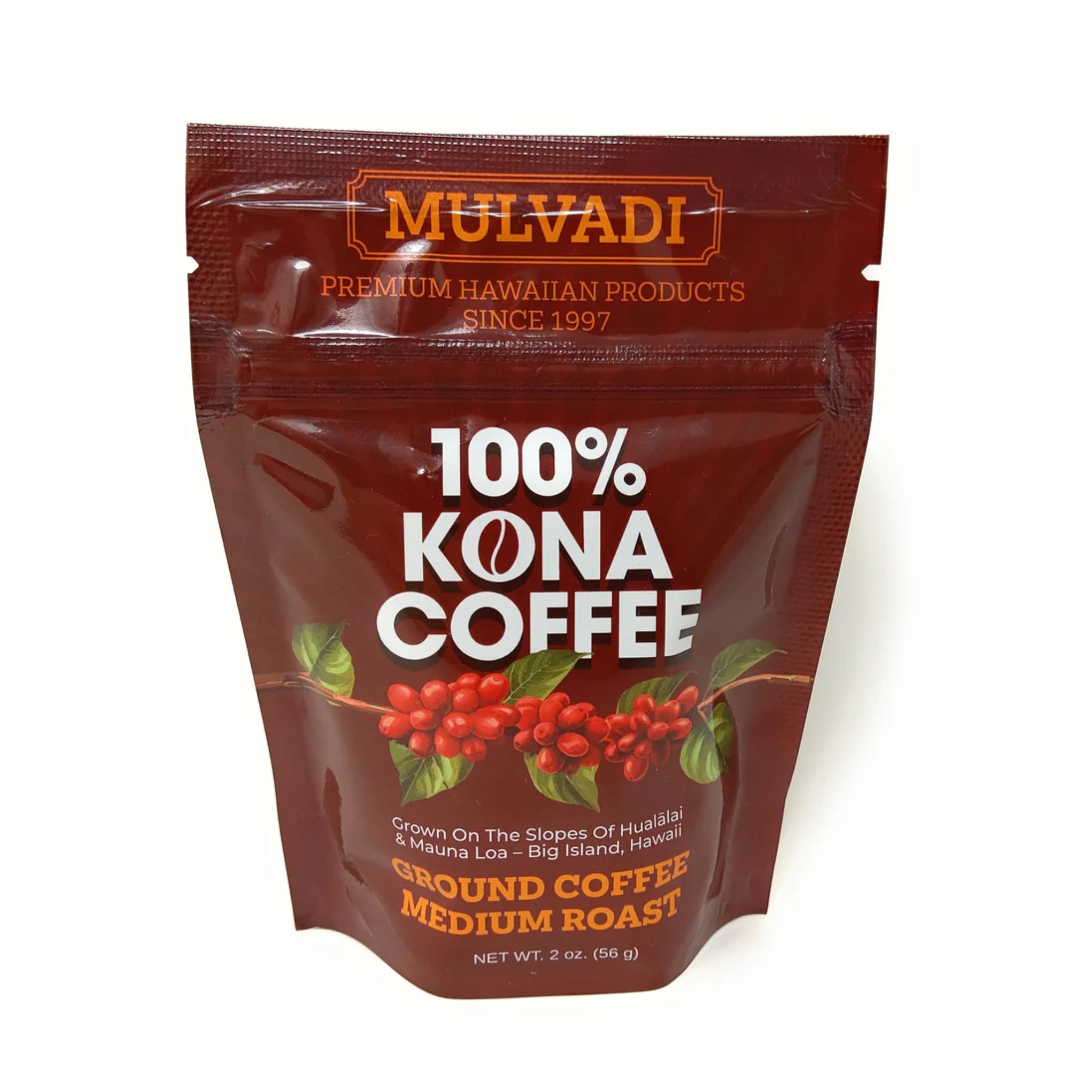 2oz 100% Ground Kona Coffee
