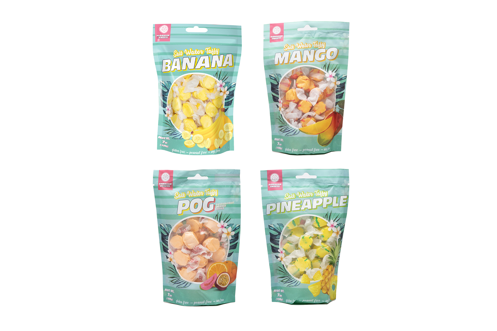 Solo Flavored Taffy Gift Set | Banana, Mango, Pineapple & POG
