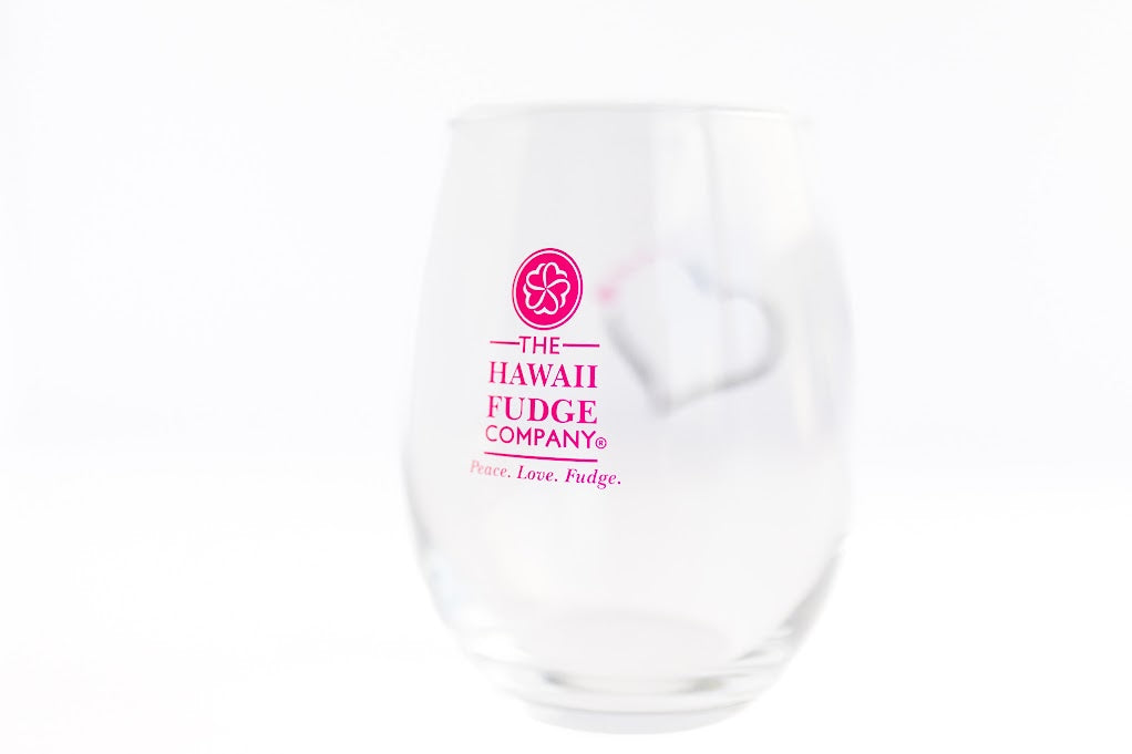 Wine Glass | The Hawaii Fudge Company Logo