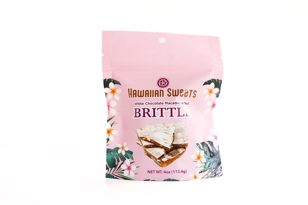 White Chocolate Macadamia Nut Brittle
