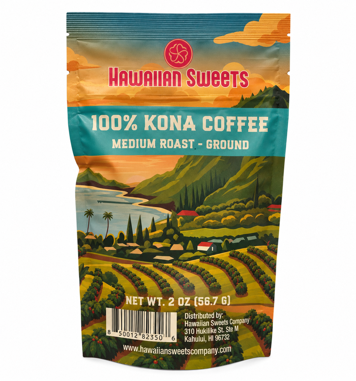 2oz 100% Kona Coffee Grounds