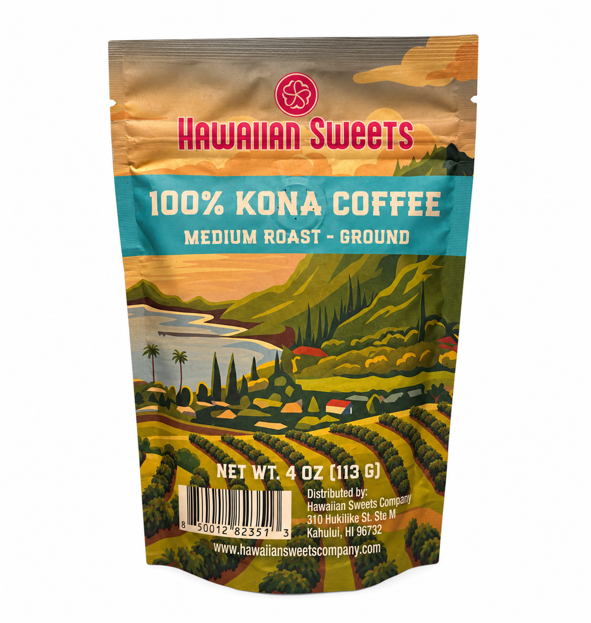 4oz 100% Kona Coffee Grounds