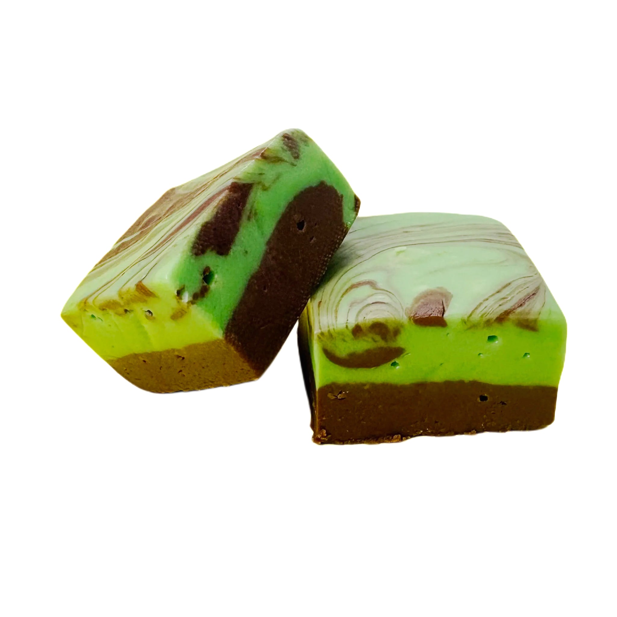 Mint Chocolate Swirl Fudge